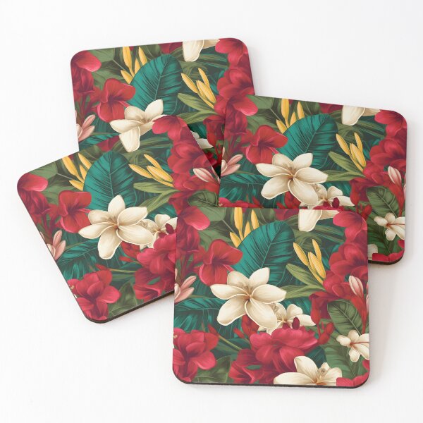 Item preview, Luxe Frangipani, Tropical Plant Design - Modern, Detailed, and Bright designed and sold by lolomastudio.