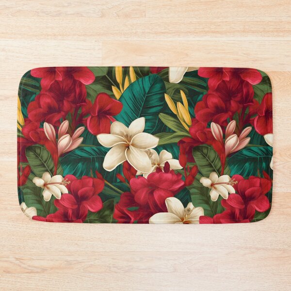 Item preview, Luxe Frangipani, Tropical Plant Design - Modern, Detailed, and Bright designed and sold by lolomastudio.