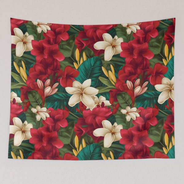 Item preview, Luxe Frangipani, Tropical Plant Design - Modern, Detailed, and Bright designed and sold by lolomastudio.