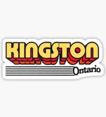 Kingston, Ontario | Retro Stripes Sticker