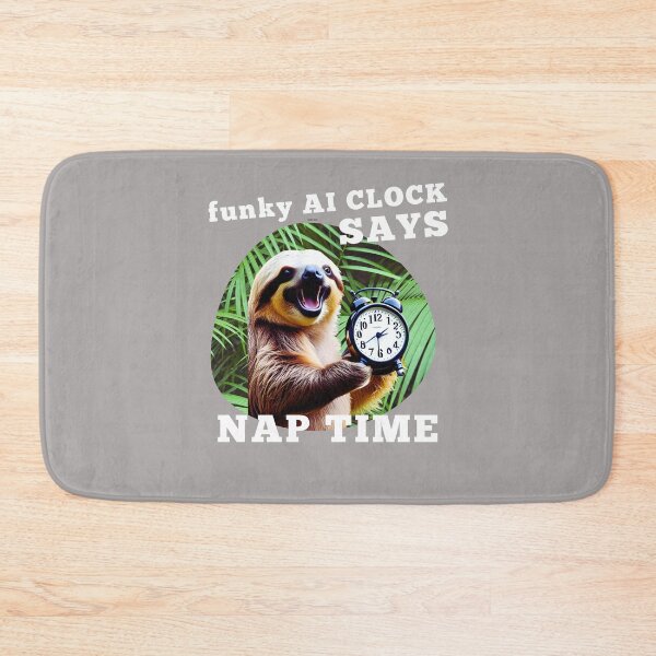Item preview, Funky sloth AI clock designed and sold by rocklegends99.