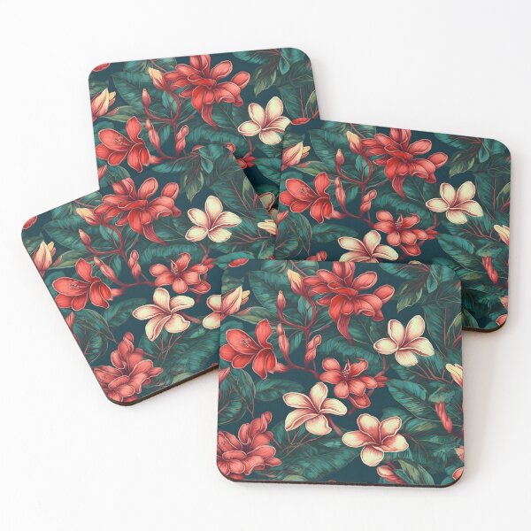 Item preview, Luxe Frangipani Tropical Flowers - Modern, Detailed, and Bright designed and sold by lolomastudio.