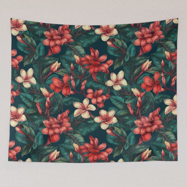 Item preview, Luxe Frangipani Tropical Flowers - Modern, Detailed, and Bright designed and sold by lolomastudio.