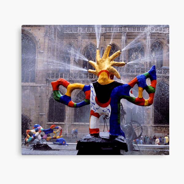 Fontaine Stravinsky, Paris Canvas Print