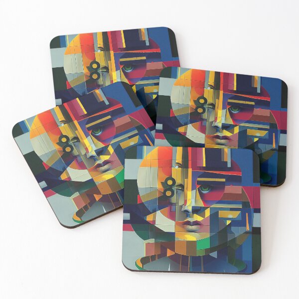 Item preview, Ai glitch art v001 (wall art) designed and sold by Roberts Birze.