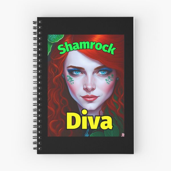 Item preview, Shamrock Diva Red Hair Green designed and sold by IrishPOD.