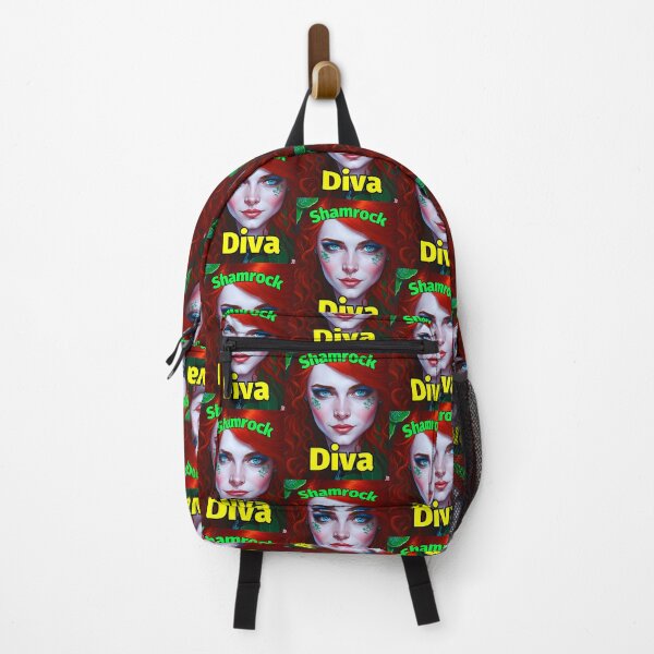 Item preview, Shamrock Diva Red Hair Green designed and sold by IrishPOD.