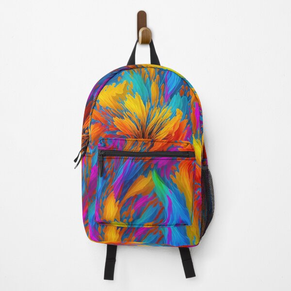 Item preview, Highly complex and high color repeating rainbow flower seamless pattern designed and sold by Ritchie-Dee.