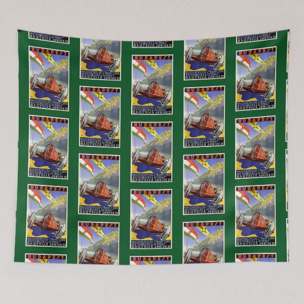 Item preview, Budapest Grand Prix vintage motor racing    designed and sold by DCRCarCulture.