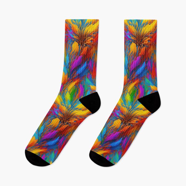 Item preview, Highly complex and high color repeating rainbow flower seamless pattern  designed and sold by Ritchie-Dee.
