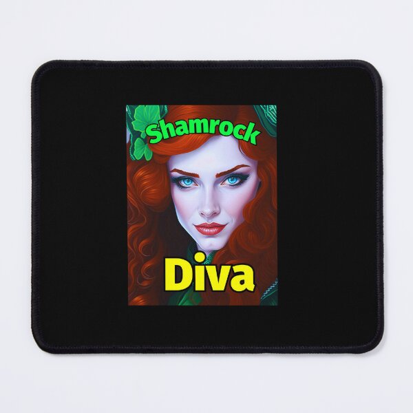 Item preview, Shamrock Diva Red Hair designed and sold by IrishPOD.