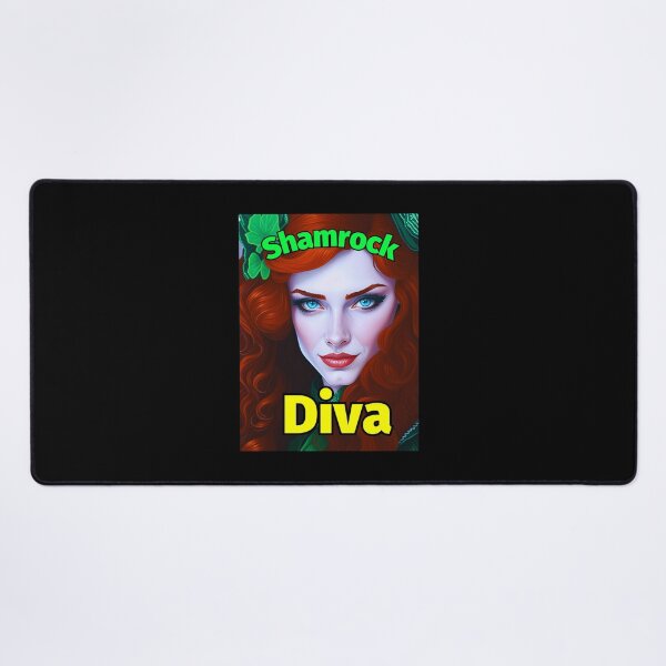 Item preview, Shamrock Diva Red Hair designed and sold by IrishPOD.