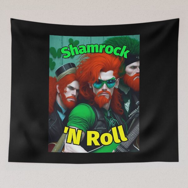 Item preview, Shamrock 'N Roll designed and sold by IrishPOD.