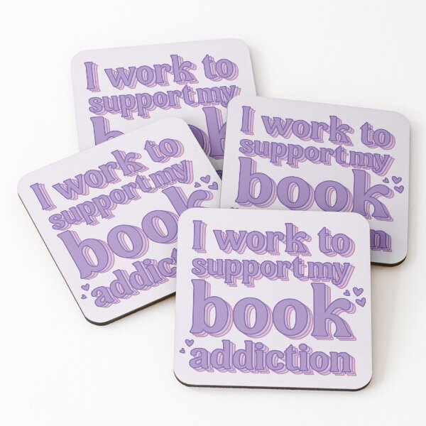 Item preview, I work to support my book addiction  designed and sold by Aspie Turtle.