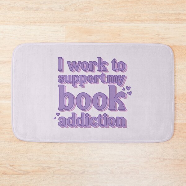 Item preview, I work to support my book addiction  designed and sold by Aspie Turtle.