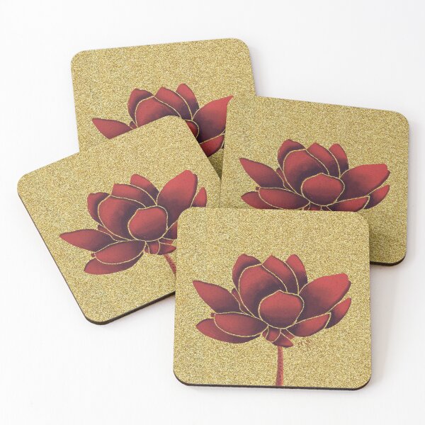 Item preview, Zen Flower gold background designed and sold by Artful Things.