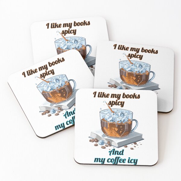 Item preview, I like my books icy and my coffee spicy designed and sold by ARTSY900.