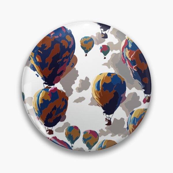 Item preview, hot air balloons repeating seamless pattern with no background designed and sold by Ritchie-Dee.