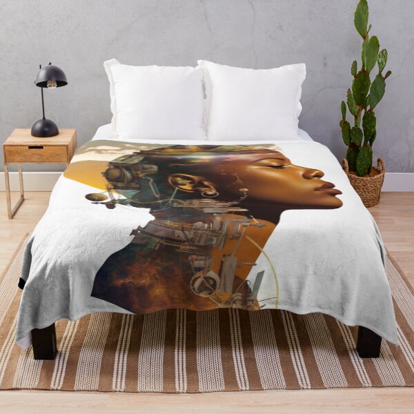 Item preview, Afrofuturism Art designed and sold by MidJourneymen.