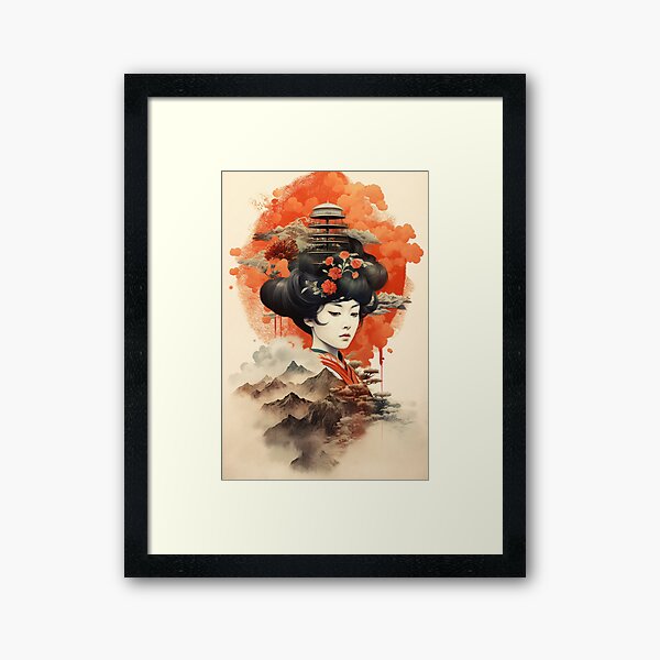 Aperçu de l'œuvre Art Ukiyo-e créée et vendue par MidJourneymen.