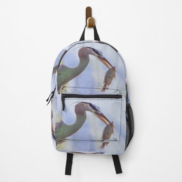 Item preview, Great Blue Heron with a Fish designed and sold by Zina Stromberg.