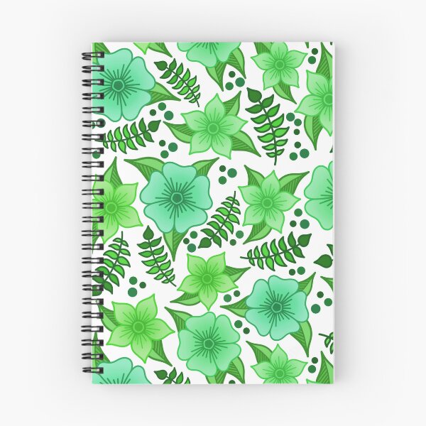 Item preview, Green Flower Plant Pattern designed and sold by KcmArts.