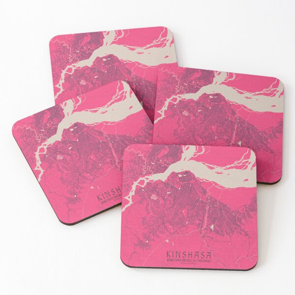 Item preview, Kinshasa City Map DR Congo  - Blossom designed and sold by deMAP.
