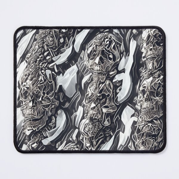 Item preview, Diamond skulls repeating seamless pattern complex hidden skulls designed and sold by Ritchie-Dee.