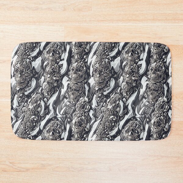Item preview, Diamond skulls repeating seamless pattern complex hidden skulls designed and sold by Ritchie-Dee.