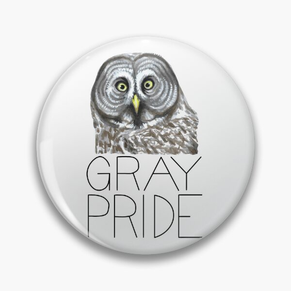 Item preview, Gray Pride (Great Gray Owl) Trevor Project Fundraiser designed and sold by LauraWolfArtist.