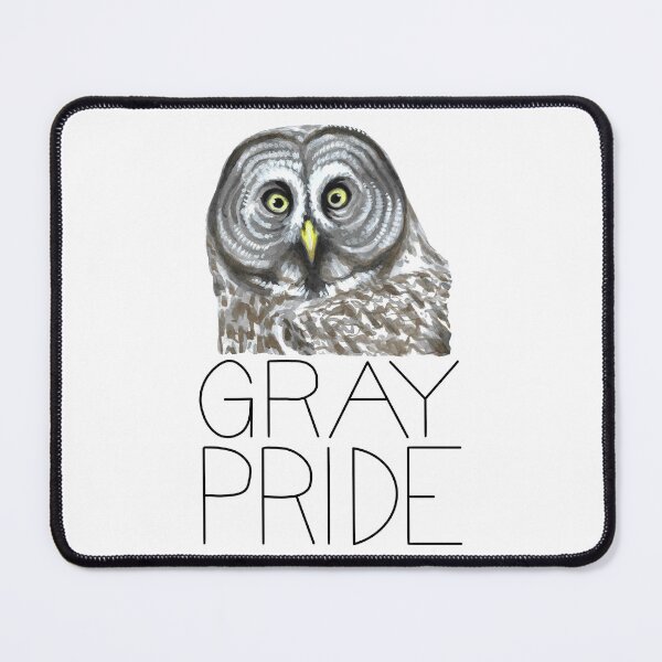Item preview, Gray Pride (Great Gray Owl) Trevor Project Fundraiser designed and sold by LauraWolfArtist.