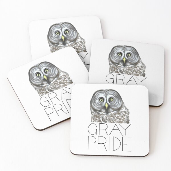 Item preview, Gray Pride (Great Gray Owl) Trevor Project Fundraiser designed and sold by LauraWolfArtist.