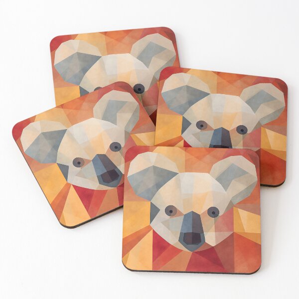 Item preview, Koala - Cubist Digital Art designed and sold by StudioRedKoala.