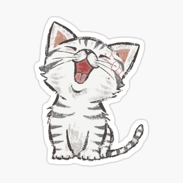 Vista previa del artículo con la obra «kitty kittycat pegatinas - gatos pegatinas», diseñado y vendido por ait lmoden med.
