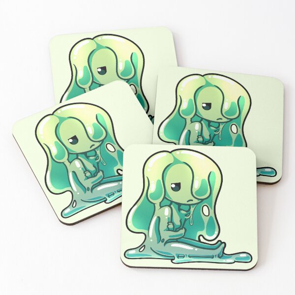 Item preview, Cute Grumpy Slime Girl designed and sold by AnomaLace.