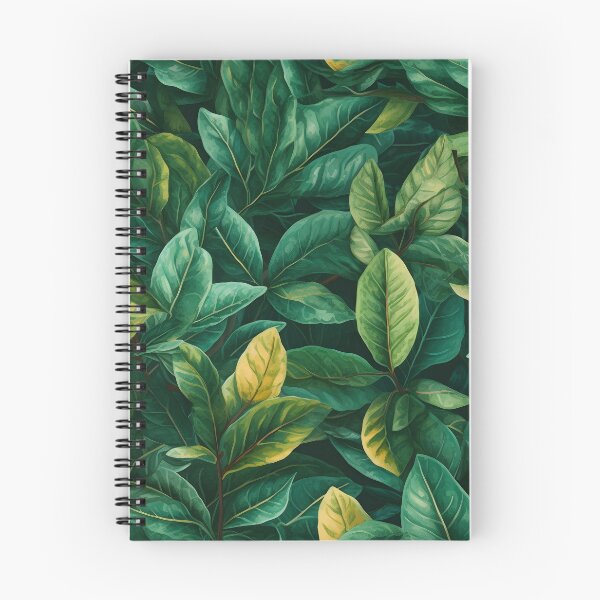 Item preview, Seamless nature pattern with green-yellow leaves in the summer garden designed and sold by SeamlessGuru.