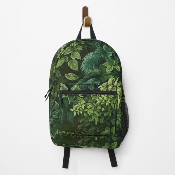 Item preview, Seamless nature pattern with painting green fresh jungle leaves in the summer garden designed and sold by SeamlessGuru.
