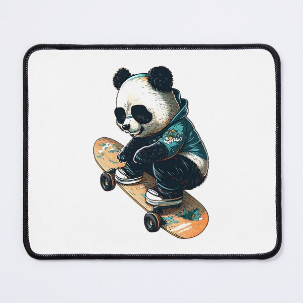 Item preview, Skateboarding Slick Panda designed and sold by hamishby.