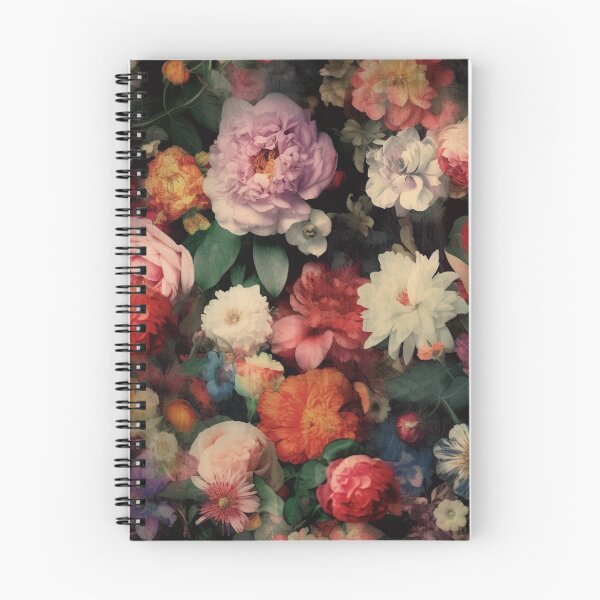 Item preview, Colorful vintage florals designed and sold by peggieprints.
