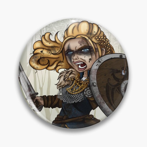 Item preview, Viking Warrior Woman in Battle designed and sold by ladyartnerd.