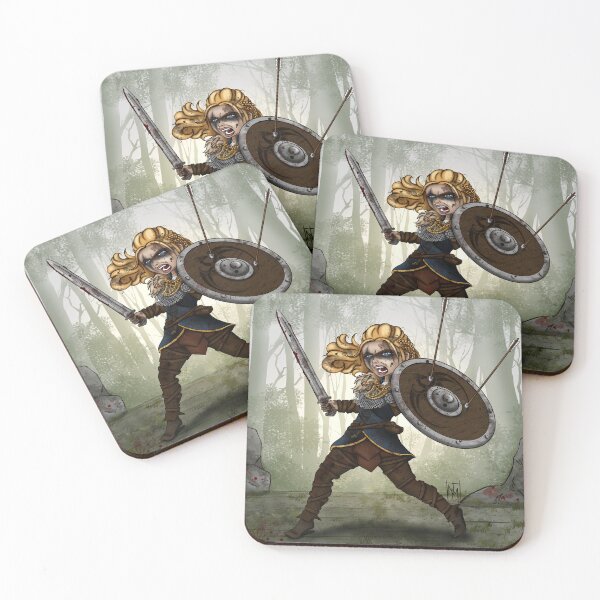 Item preview, Viking Warrior Woman in Battle designed and sold by ladyartnerd.