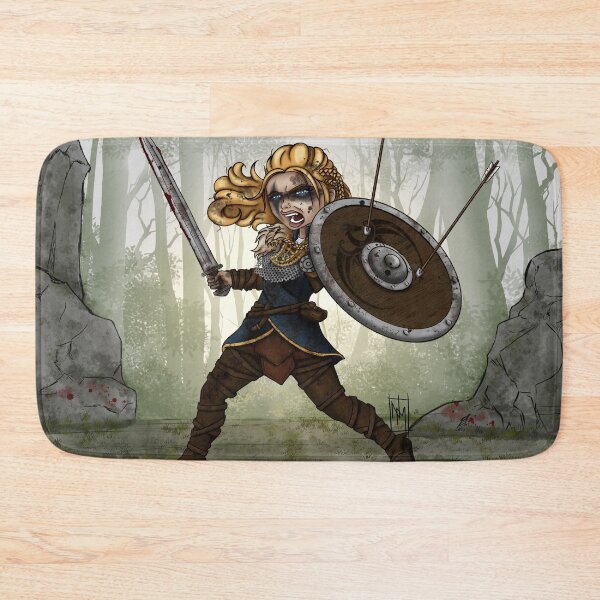 Item preview, Viking Warrior Woman in Battle designed and sold by ladyartnerd.