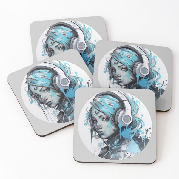 Item preview, Artistic Female DJ designed and sold by HilltopGraphics.