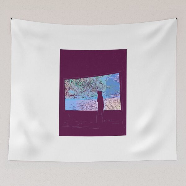Item preview, TV Cat catches crocodile! designed and sold by betsybrown.