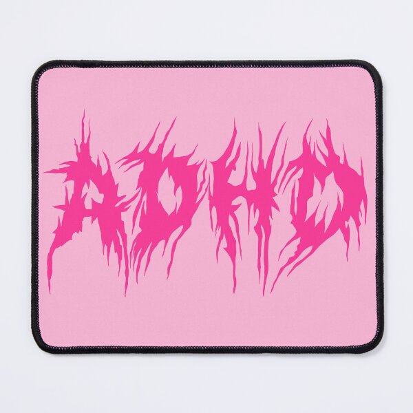 Item preview, ADHD Pink Metal logo designed and sold by Trinketstudio.