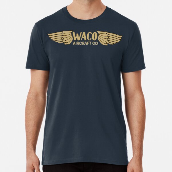 Artikel-Vorschau von Waco Klassisches Flugzeug-Weinlese-Design, designt und verkauft von RealPilotDesign.