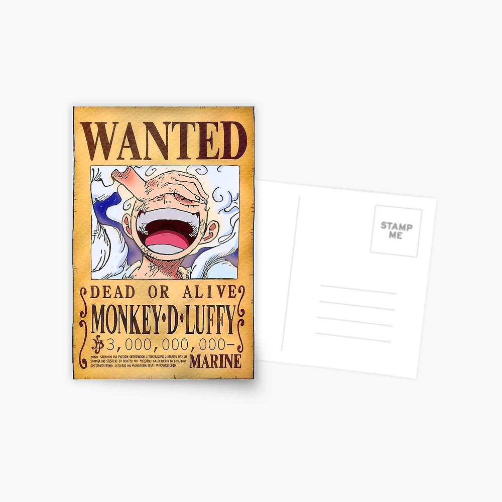 Luffy Nika Wanted Poster - 3 billion beri - One Piece Wanted Luffy Nika Wanted Poster - 3 billion beri - One Piece Wanted