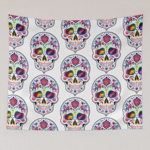 Item preview, Fireworks - Sugar Skull - Día De Los Muertos - Day of the Dead designed and sold by Rickie Pauley.