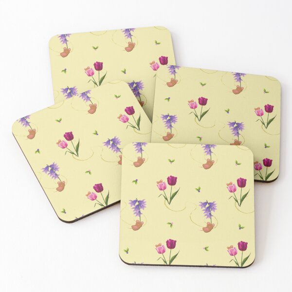 Item preview, Sesame in the Flowers - Seamless Pattern, Yellow-Green designed and sold by mwkairos.