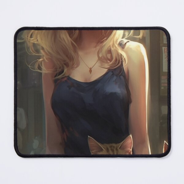 Item preview, Beautiful Blonde Girl with Cats designed and sold by NinyoDreamscape.